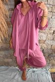Larc Poet Blouse Indian Pink